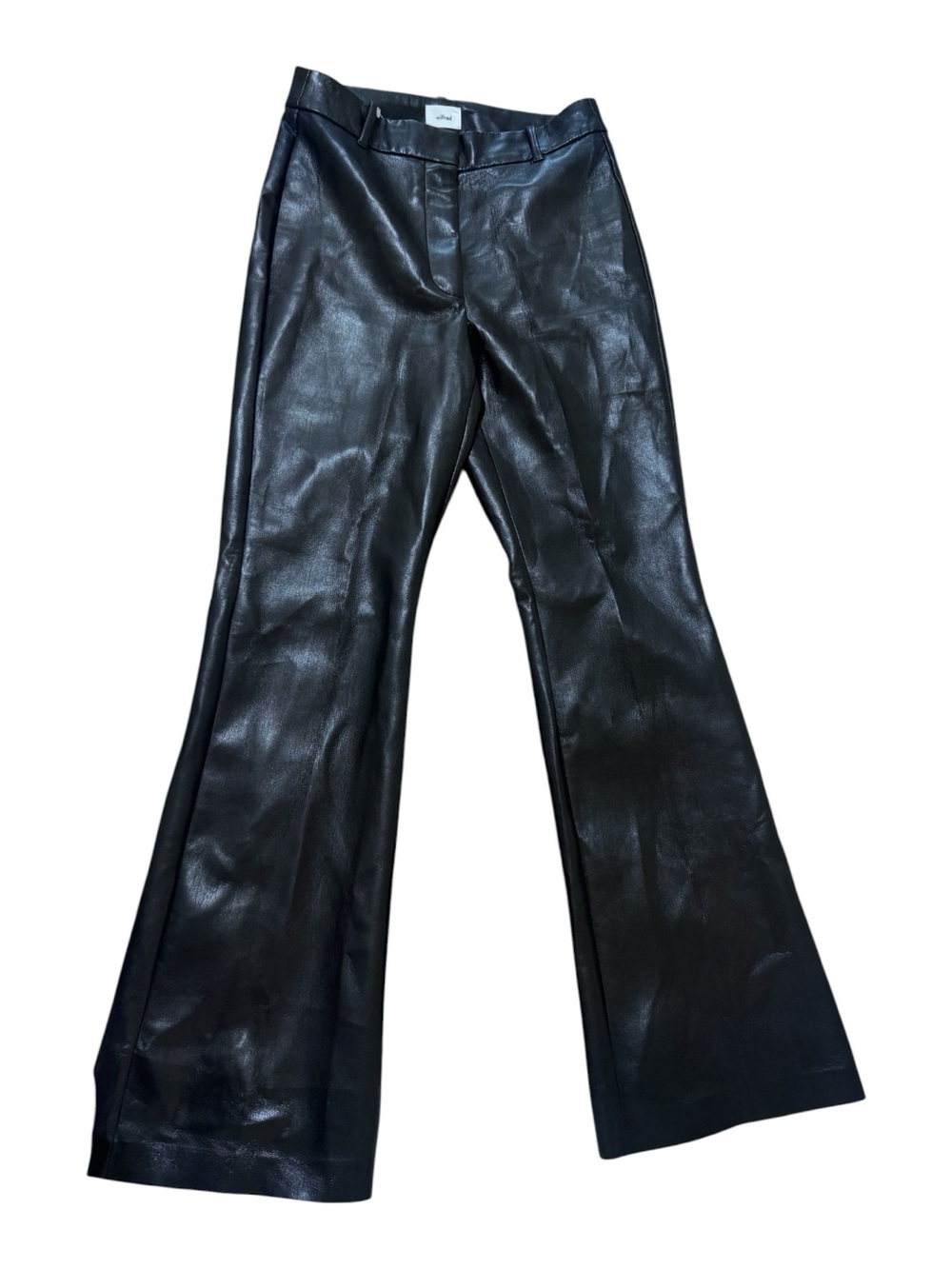 Wilfred Black Faux Leather Boot Cut Pants - Picture 2 of 7